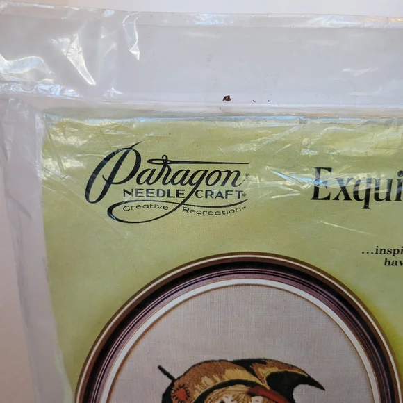 Vintage Hummel Crewel Stitchery Kit 0364 Umbrella Kids Paragon Needlecraft NEW - Picture 6 of 6